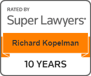 Rated by Super Lawyers, Richard Kopelman, 10 years